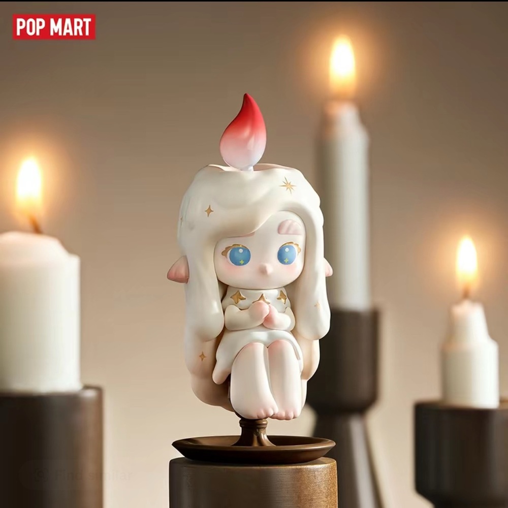 Chaka Light Sprite Candlelight Figurine - White and Red